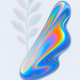 Plant and form in abstract illustration by A.D. Digital ART