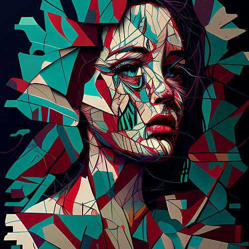 Porträt einer weinenden Frau