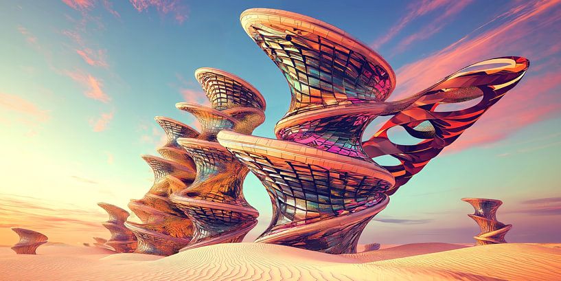 Spiraling Horizons - L'architecture du futur dans le désert par byRenzo
