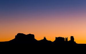 Silhouette de Monument Valley