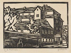 Dresden (Menageriestrasse-Ecke Hohenthalplatz), ERNST LUDWIG KIRCHNER, Straßenecke, 1905 by Atelier Liesjes