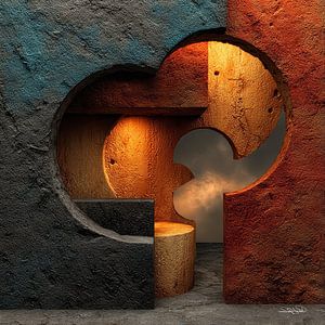abstrakte Formen und Texturen
