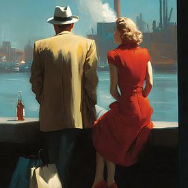 Couple at the harbour by Skyfall