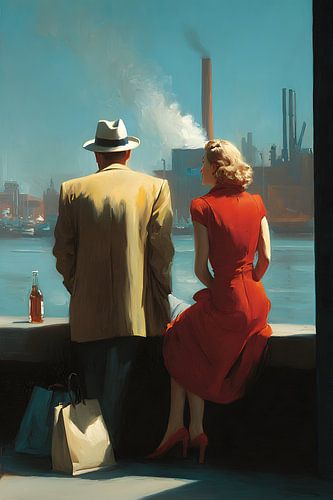 Couple at the harbour