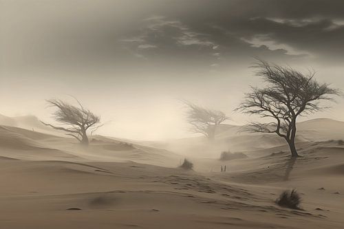 Between Dunes and Sky: Lonely Splendour of Trees