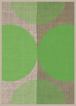 TW Living - Linen collection - Abstract ZEN green van TW living