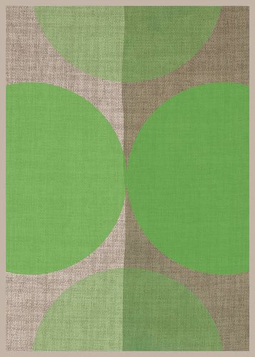 TW Living - Linen collection - Abstract ZEN green