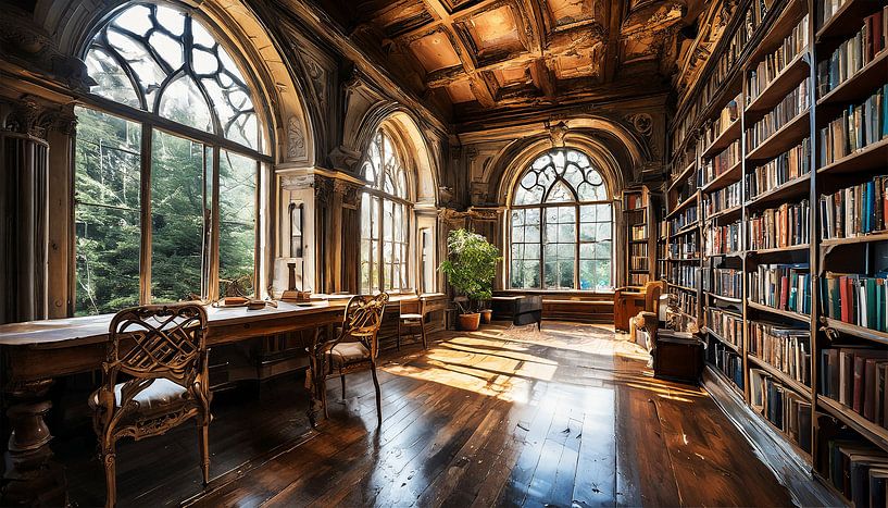 Lost Place Library by Mustafa Kurnaz