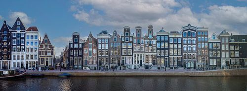 Panorama Herengracht Amsterdam van Peter Bartelings