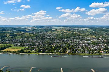 Der Blick vom Drachenfels auf den Rhein und Bonn-Mehlem von David Esser