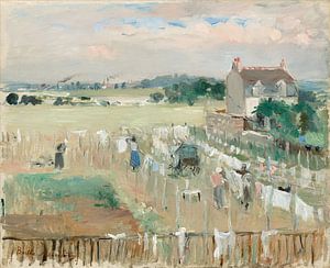De Was buiten hangen om te drogen, Berthe Morisot