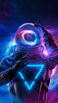 Cosmic Neon Voyager von P U F F Y