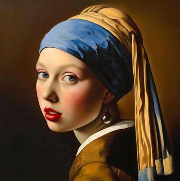 Girl from Vermeer by ARTEO Paintings