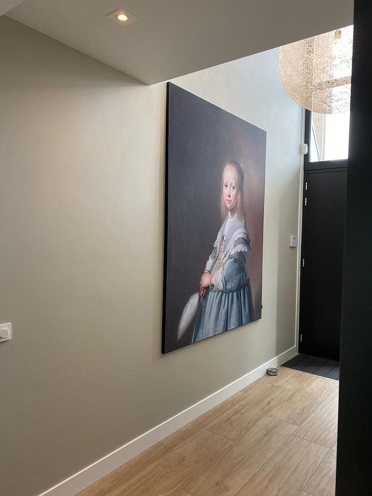 Portret van een meisje in het blauw, Johannes Cornelisz. Verspronck 