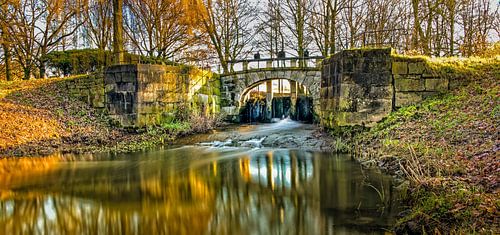 Stenen sluis in Stadspark Sittard