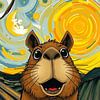 Capybara - Der Schrei Surrealistische Tierkunst von MIROKKU