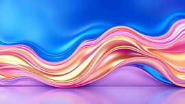 Abstract play of colours by Jean Pierre