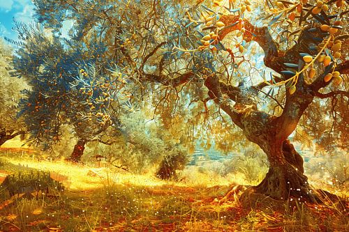 Impressionistisch Boslandschap