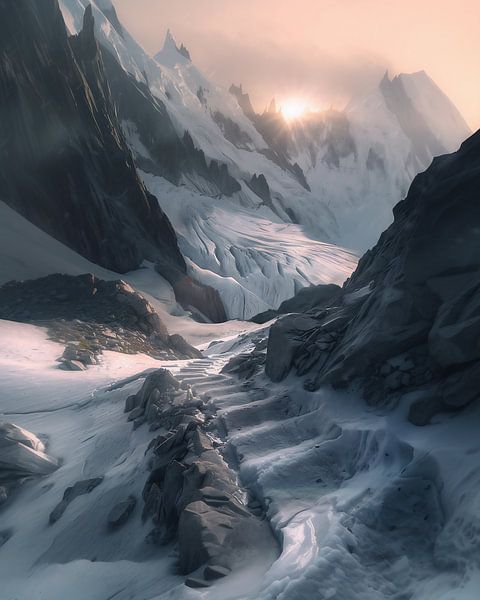 Winterzauber in alpiner Kulisse von fernlichtsicht