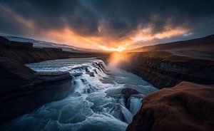 Wasserfall aus Vogelperspektive