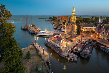 Abendlicht am Hauptturm von Hoorn