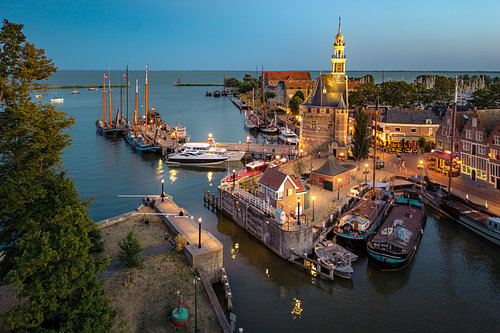 Evening light at the Main Tower in Hoorn