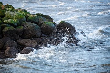 View of the waves and the water of the sea by Matthias Korn