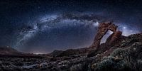 Milky Way image at the Teide volcano on the Canary Island Tenerife in Spain.