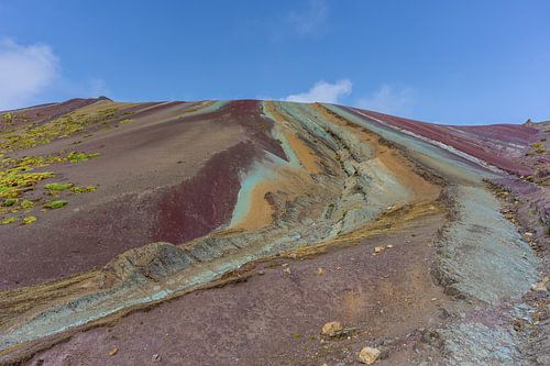 Rainbow-coloured landscape
