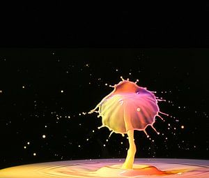 Splash! Druppelfotografie, geel