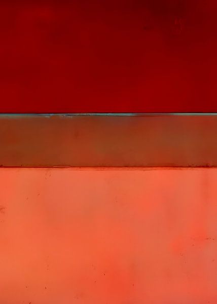 Minimalisme in rood, groen en oranje van Studio Allee