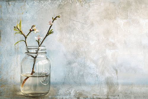 Nature morte avec fleurs, minimalisme sur Japandi Art Studio