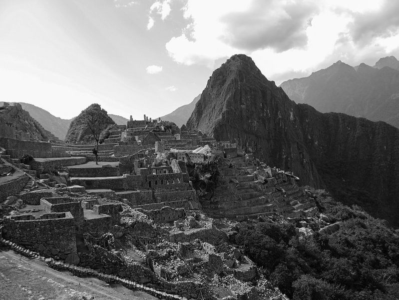 Mystical Machu Picchu ruins by Michiel Kramer