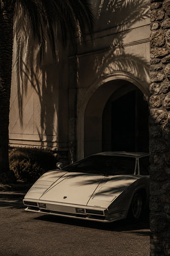 Italian Icon – Vintage Supercar Wall Art – Vintage Supercar Photography – Luxury Car Art – Retro Italian Sports Car Wall Art