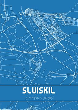 Blueprint | Carte | Sluiskil (Zeeland) sur Rezona