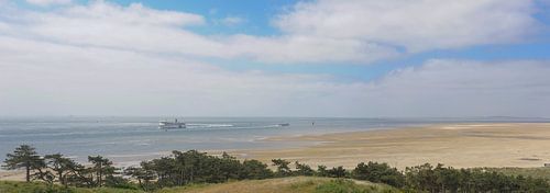 Uitzicht over waddenzee vanuit Terschelling
