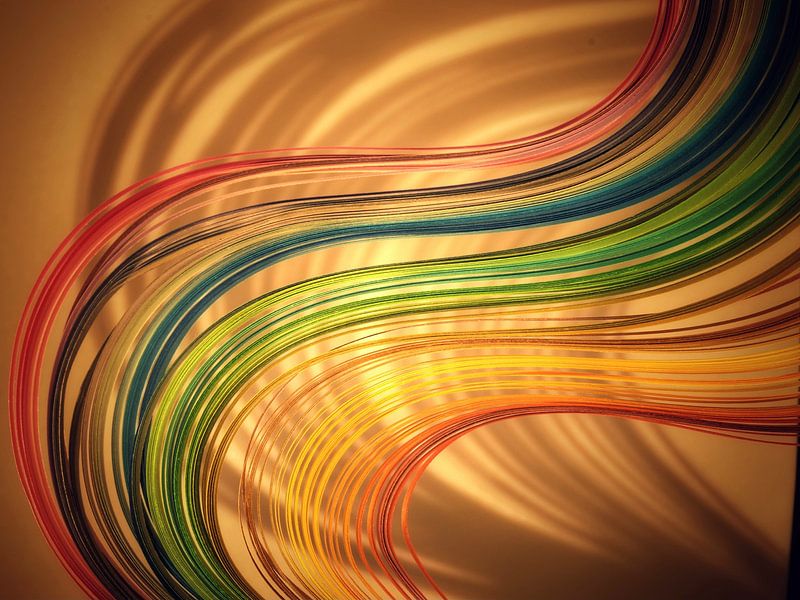 Colourful lines and shadows by Monique Verlouw