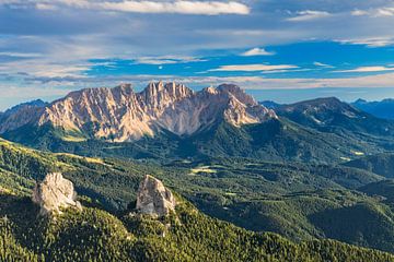 Latemar mountain group in the Dolomites - South Tyrol by Dieter Meyrl