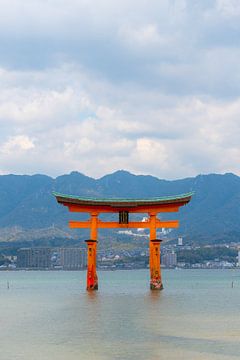 Torii gate in the sea in Japan by Mickéle Godderis