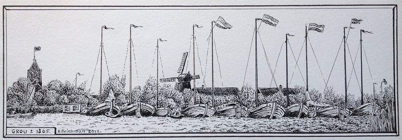Grouw rond 1865 van Richard Brinkman