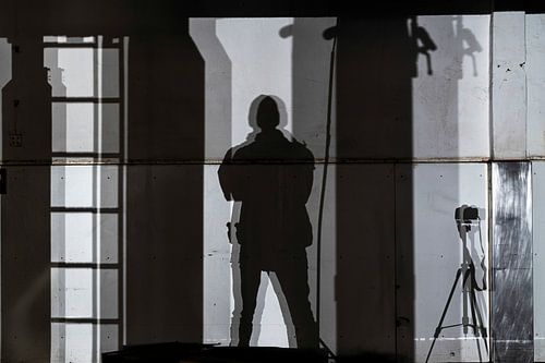 the photographer's shadow