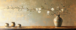 Blumenvase | Long Blossom on Table