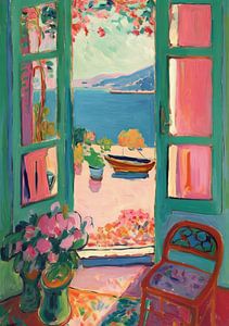 Matisse inspire Open Window Fauvist