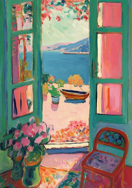 Matisse inspires Open Window Fauvist by Niklas Maximilian