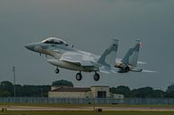 Landing Boeing F-15QA Eagle bestemd voor Qatar. van Jaap van den Berg thumbnail