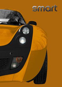 smart Roadster in orange  & brown