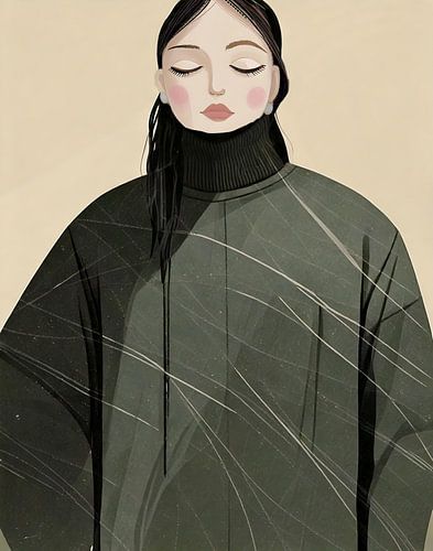 TW living - woman in shapes of nature van TW living