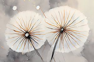 Abstracte Dandelions van Pieternel Decoratieve Kunst