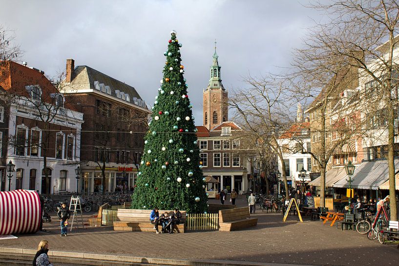 Kerstboom in Den Haag van Jan Kranendonk