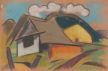 Hutten in de bergen (1931) van Zoltán Palugyay van Peter Balan